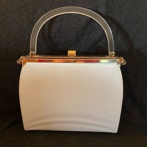 White/Red Reversible Handbag
